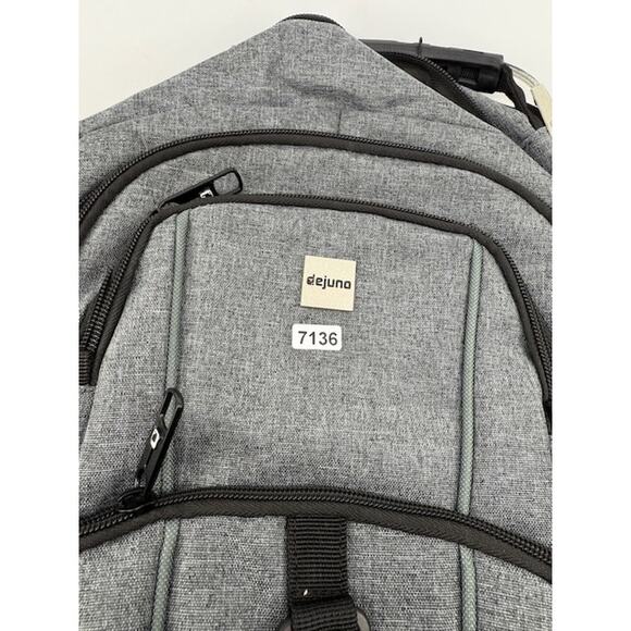 NEW Dejuno Commuter Backpack Checkpoint-Friendly 15.6 Laptop Pocket Heather Grey - Picture 11 of 11